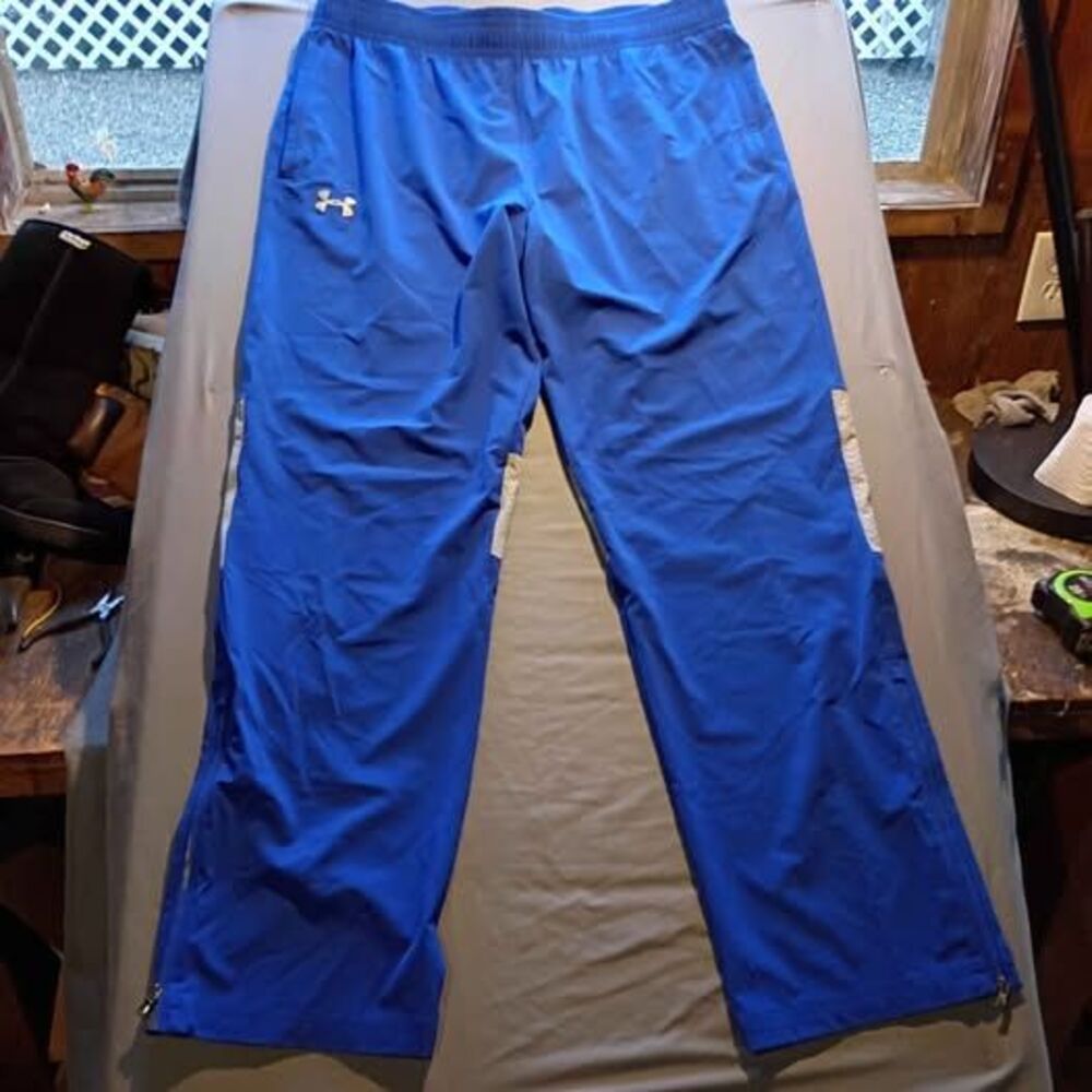 Under Armour HeatGear Blue Track Pants Size XL